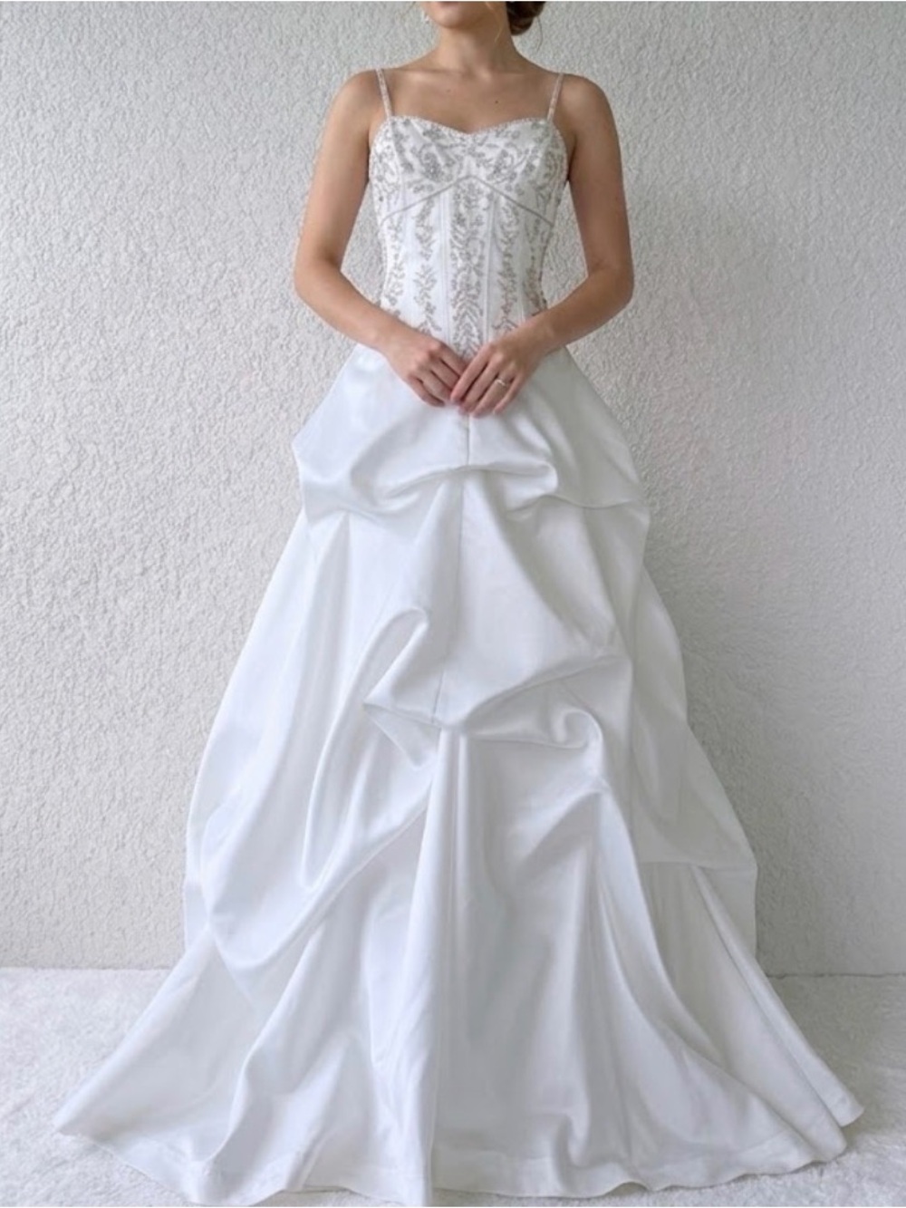 Ivory Beaded Corset Bodice Wedding Dress